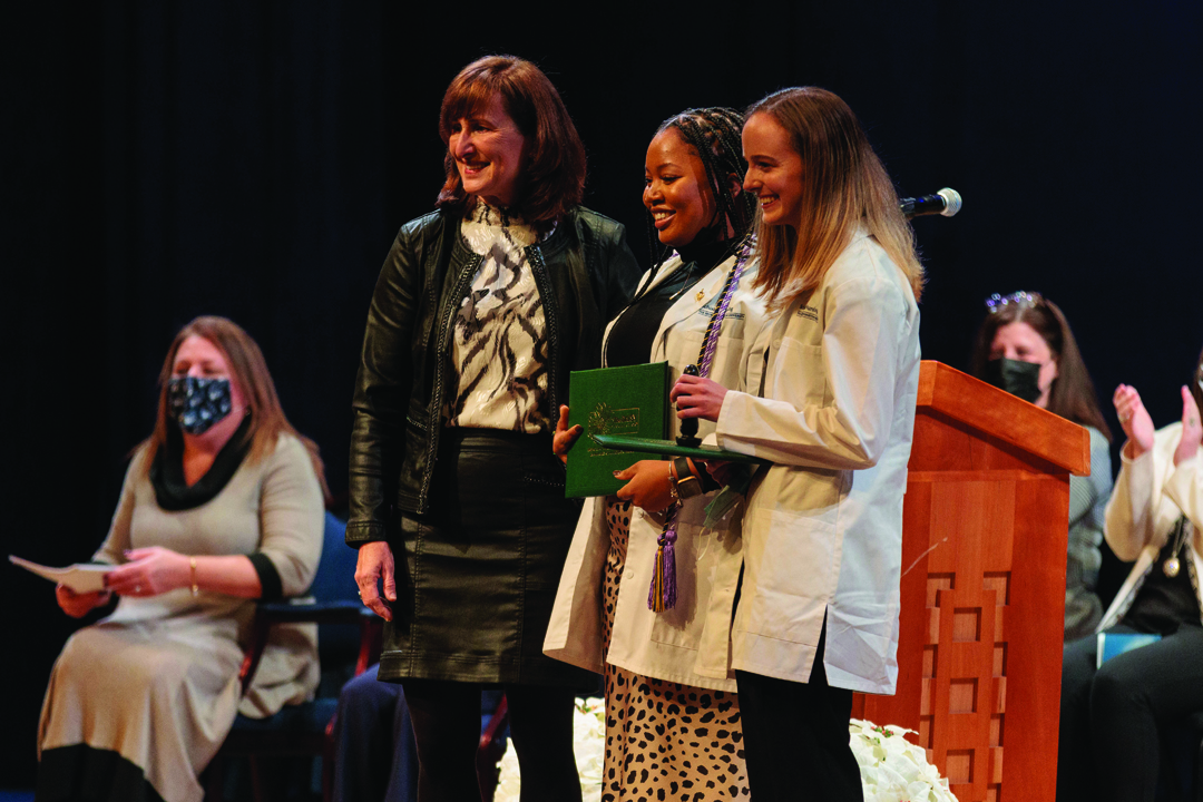 2 GW Nursing Students receiving DAISY Award