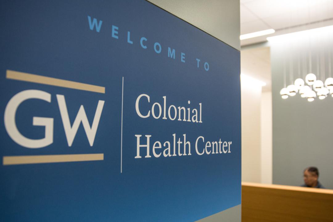 GW Colonial Health Center sign
