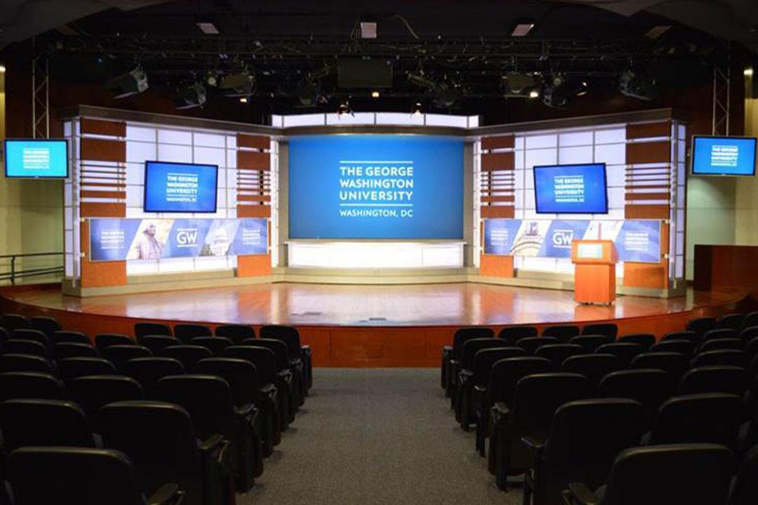 Jack Morton Auditorium center stage view