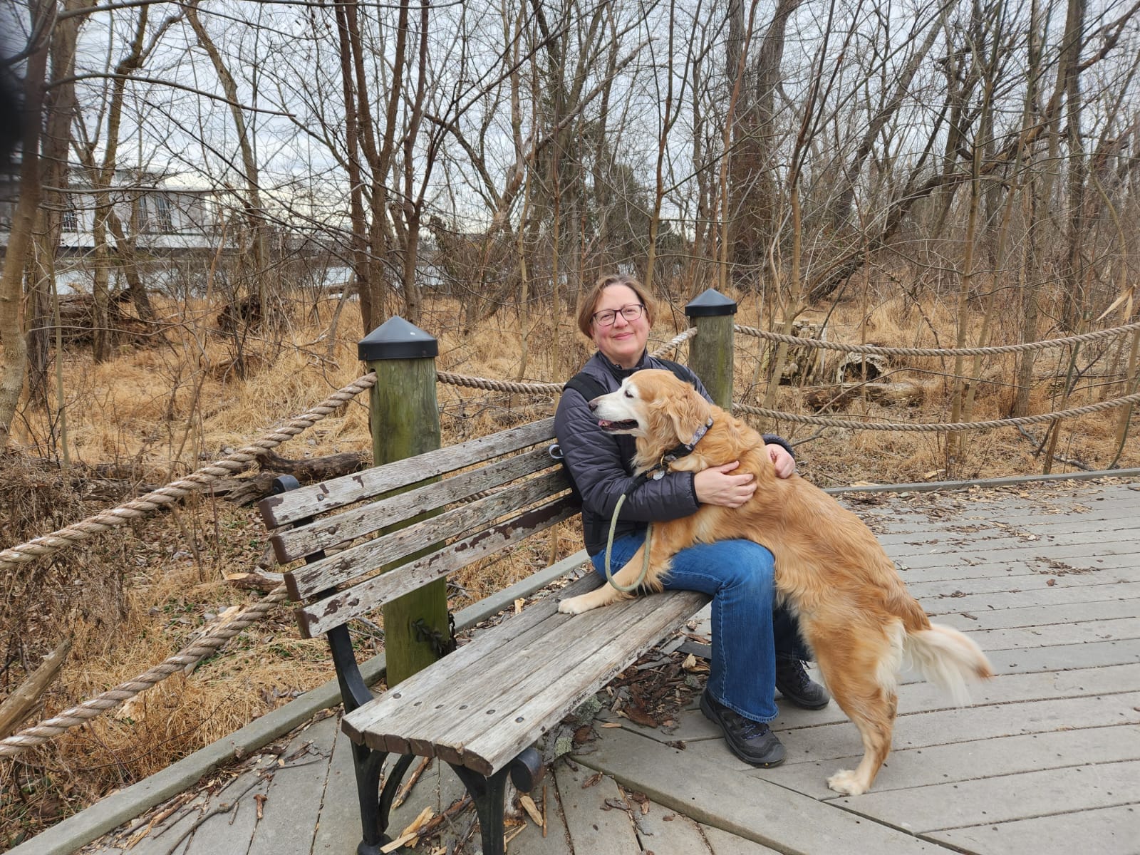 Christine Pintz and her dog Chloe