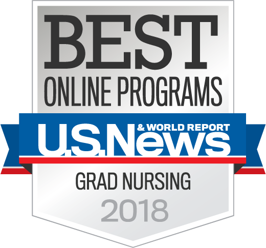 Badge: U.S. News Best Online Programs: Grad Nursing 2018