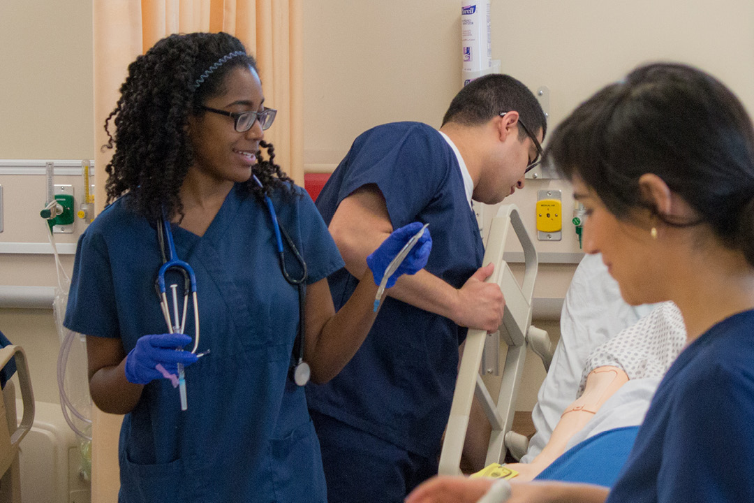 BSN students in simulation lab