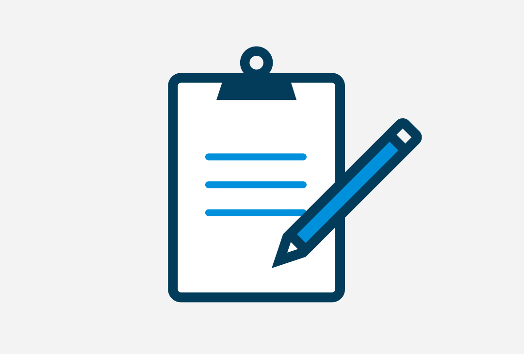 icon of assessment clipboard