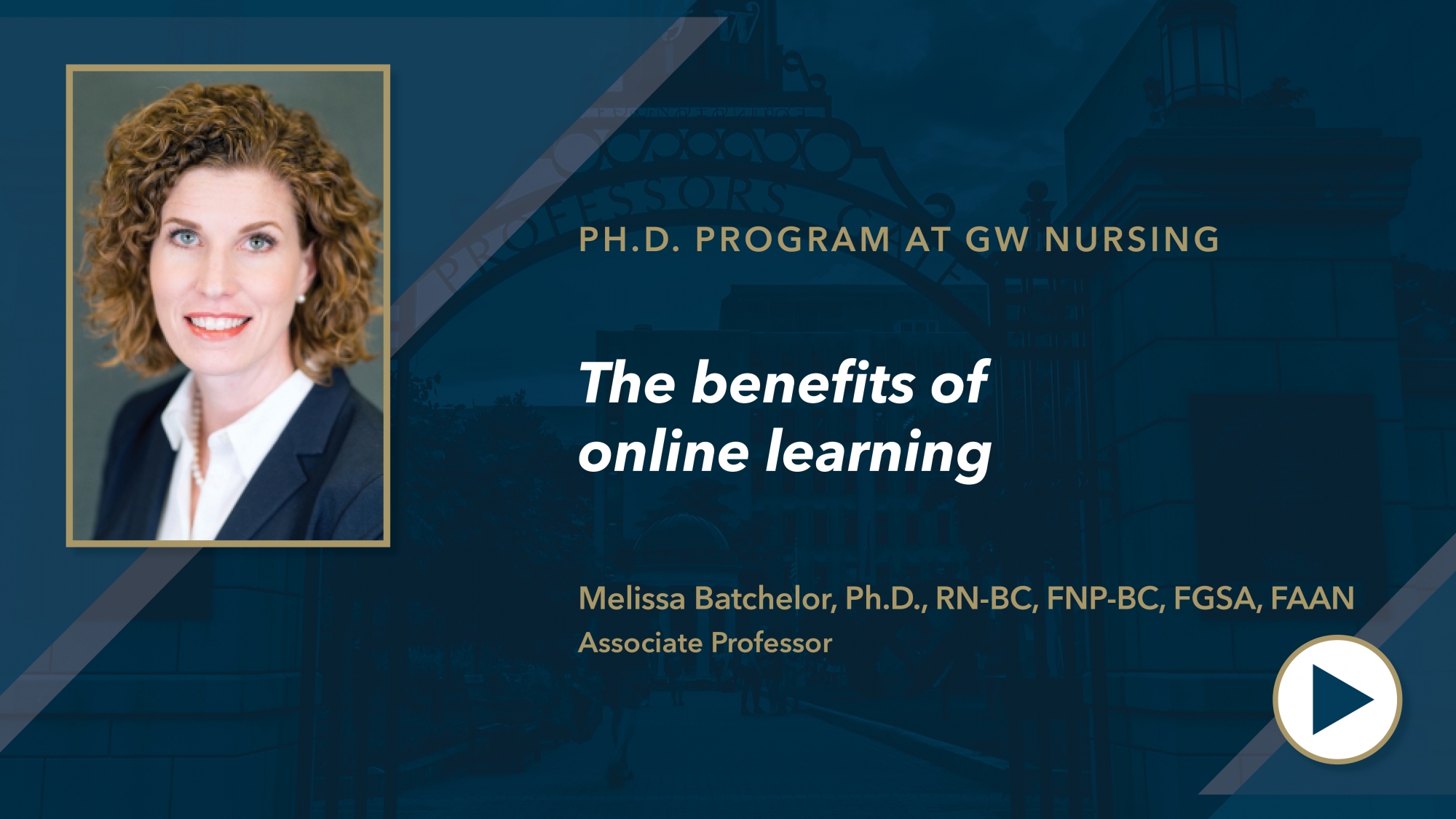 Melissa Batchelor PhD Program Video