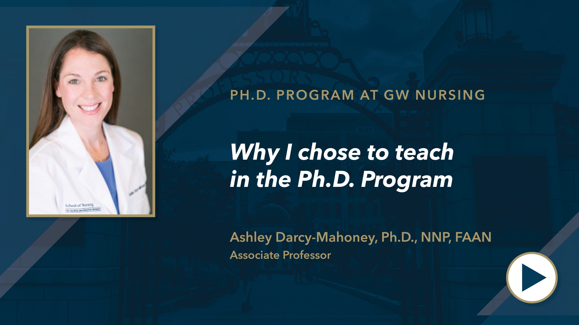 Ashley Darcy-Mahoney PhD Program Video